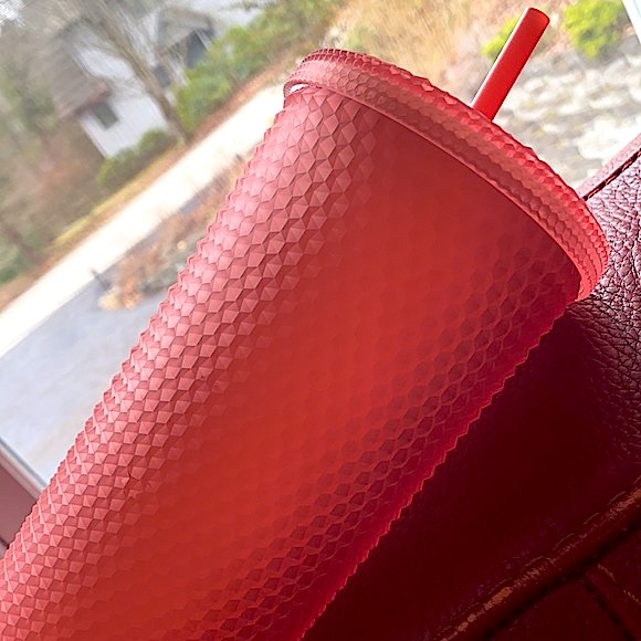 ☕️Starbuck’s☕️ Valentine’s💕2022 Pink Lemonade Jelly Gridded 24oz Venti Tumbler - Picture 7 of 16